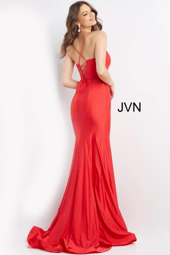 Jovani JVN07643 #5 Red Ivory Hot Pink Light Blue thumbnail