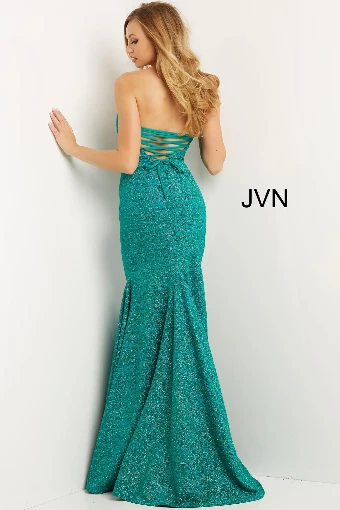 Jovani 08176 #0 Red Fuchsia Royal Gunmetal Mauve Black/Gold Peacock Ocean Violet Jade thumbnail