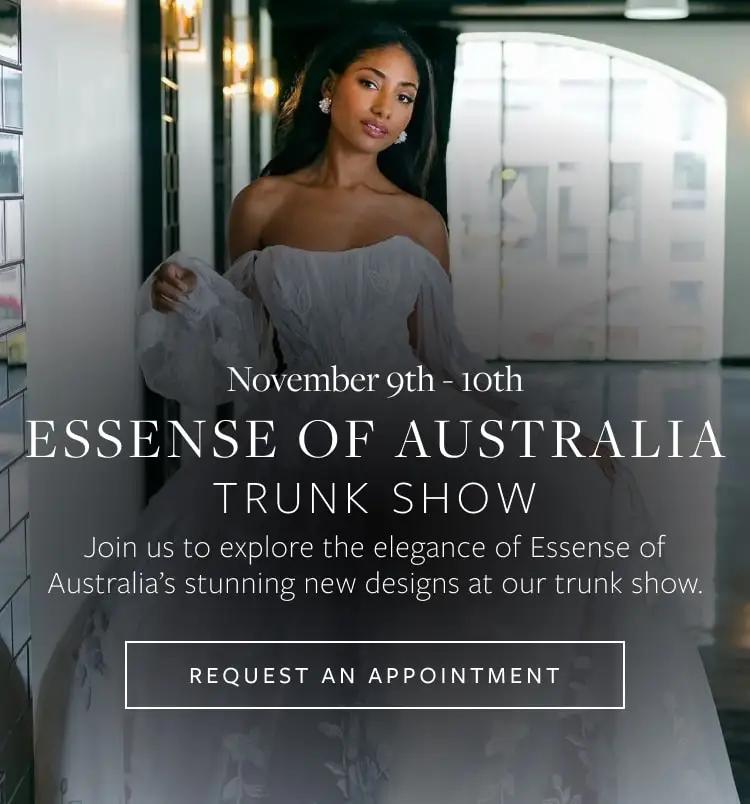 essense of australia trunk show banner