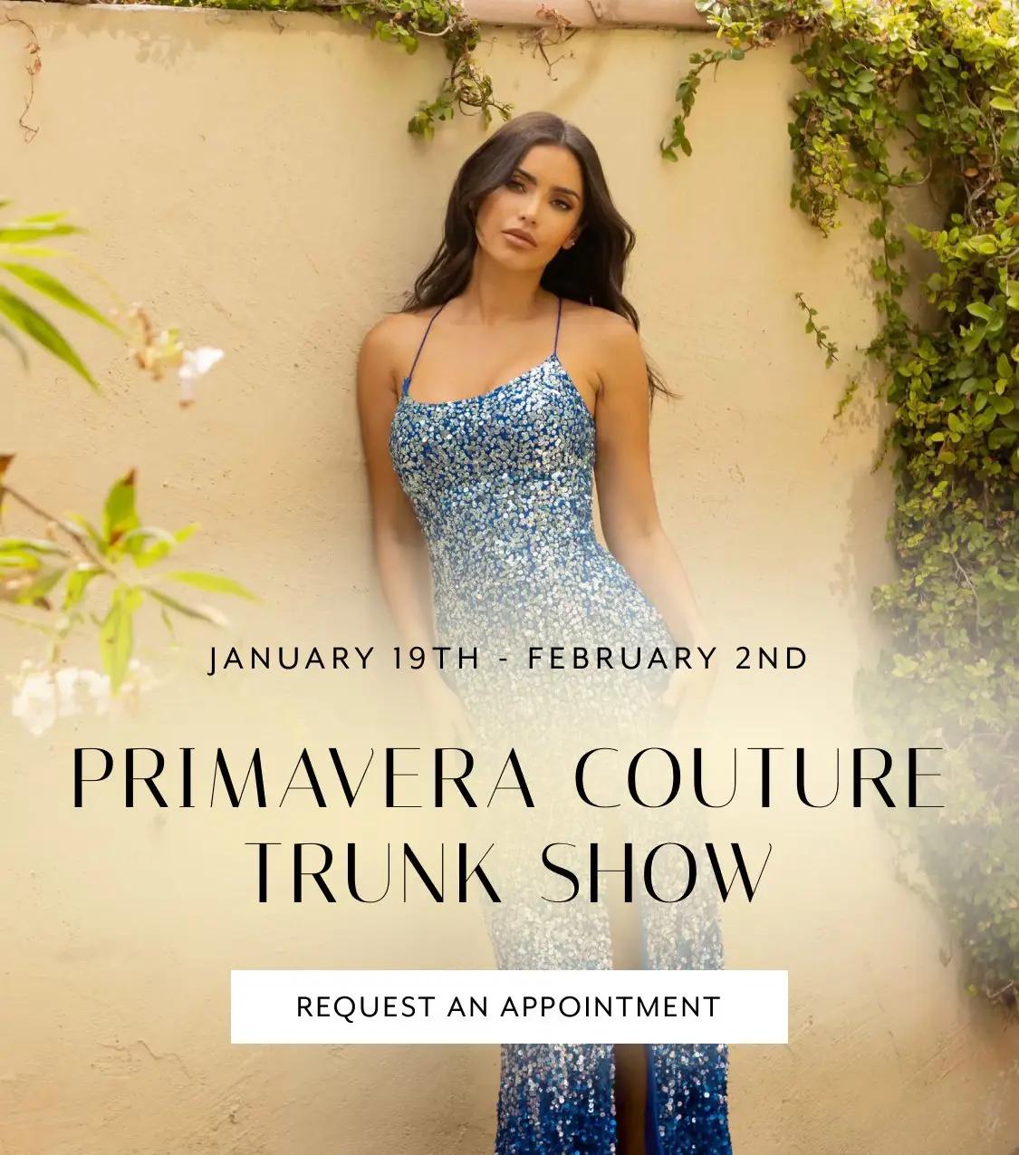 Primavera Couture Trunk Show Banner Mobile