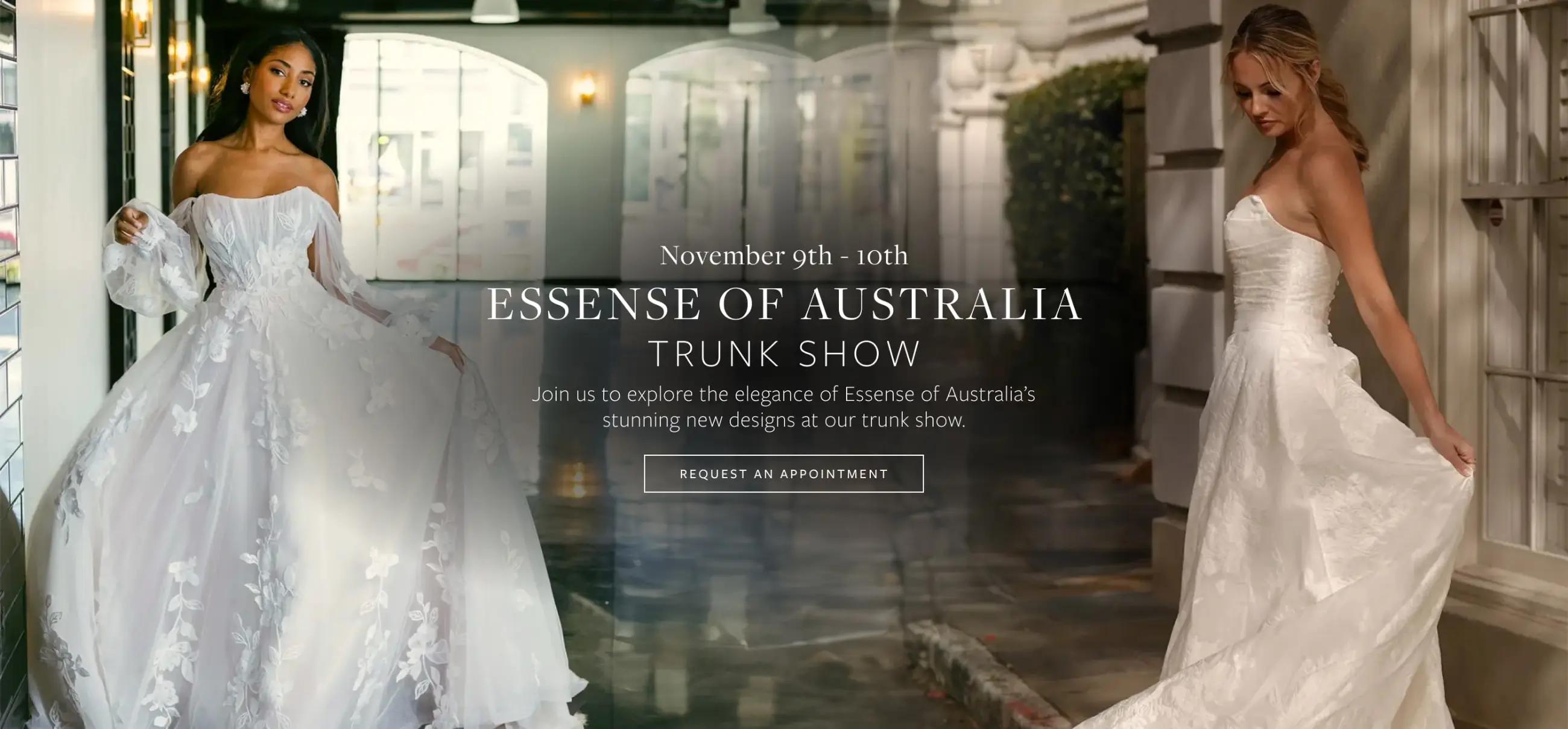 essense of australia trunk show banner