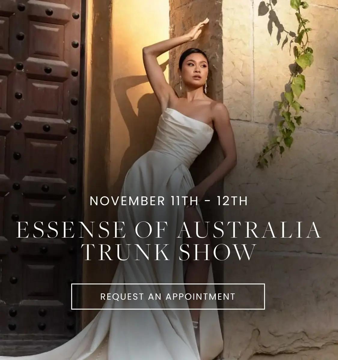 Essense of Australia Fall 2023 Trunk Show Banner Mobile
