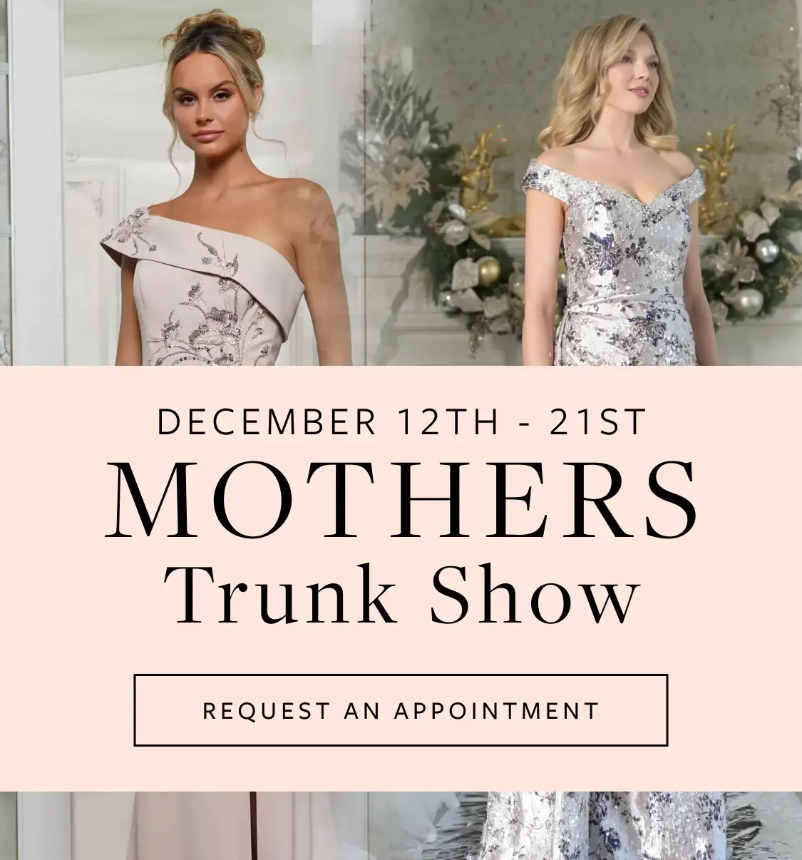 mothers trunk show banner